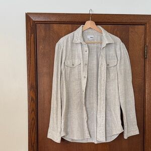 Men's Beige/Grey Sonoma Button Down